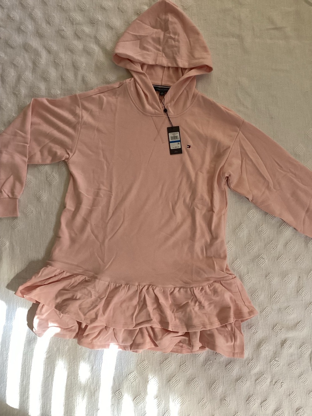 NWT-Tommy Hilfiger. J1HDOHYA Sweatshirt Dress-SZ XL PINK